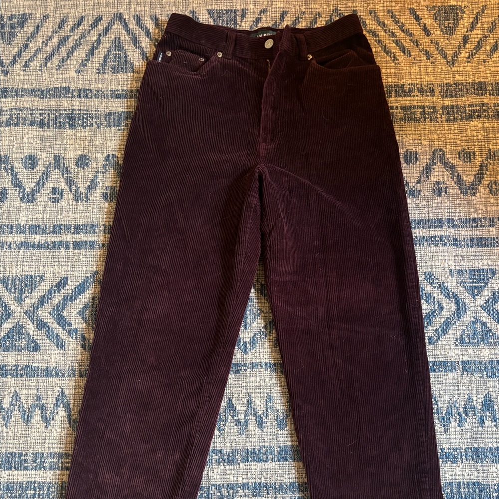 Ralph Lauren women’s  Corduroy Pants in Rich Purple